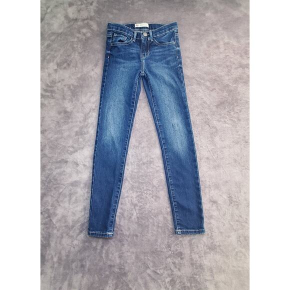 Levi's Other - Levis Girls 710 Super Skinny Jeans Sz 7 Reg Adjustable Blue C25-47